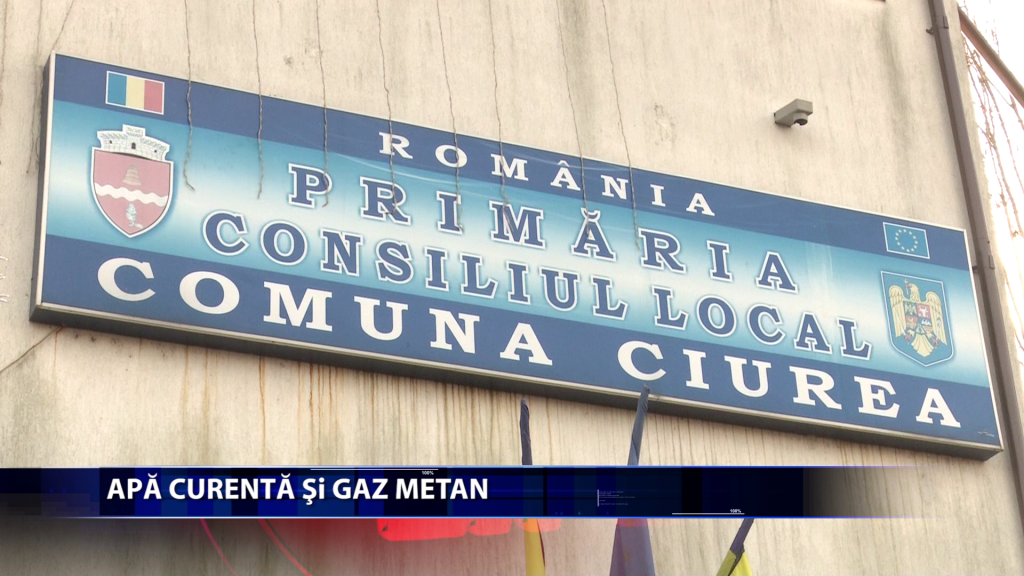 Locuitorii din Ciurea vor avea, in 2020, apa curenta si gaz metan