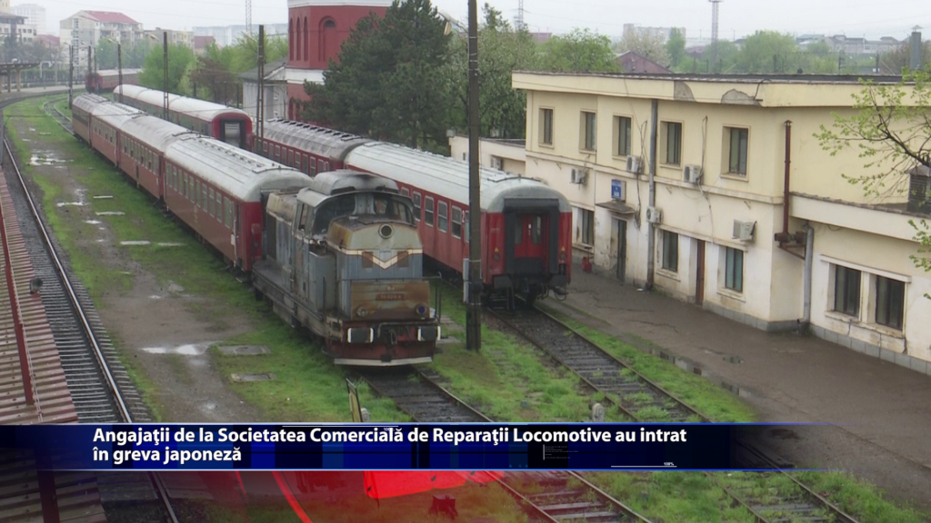 Angajatii de la Societatea Comerciala de Reparatii Locomotive au intrat in greva japoneza