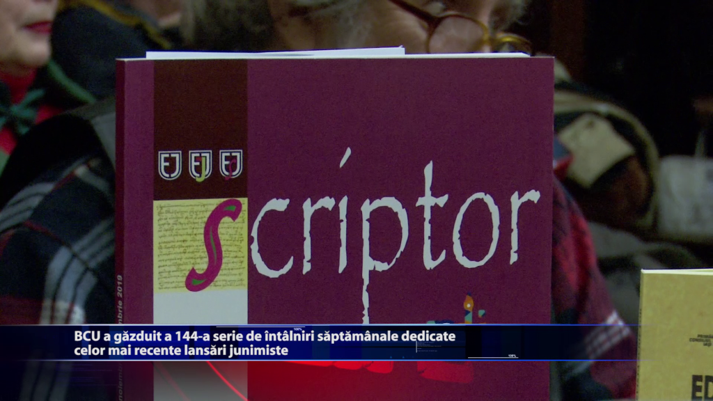 BCU a gazduit a 144-a serie de intalniri saptamanale dedicate celor mai recente lansari junimiste