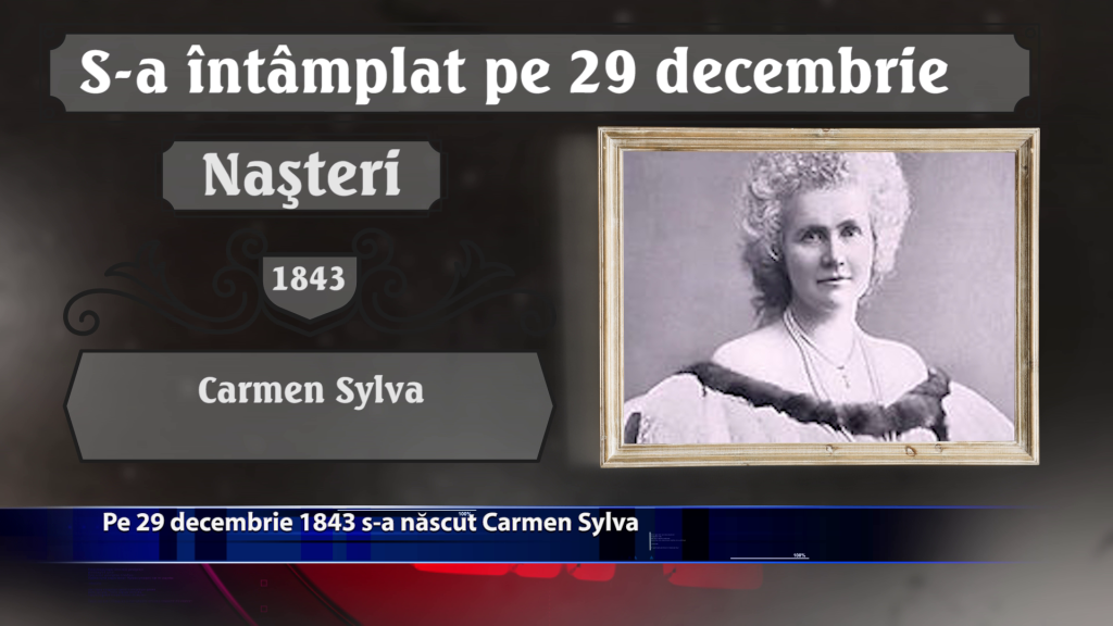 Pe 29 decembrie 1843 s-a nascut Carmen Sylva