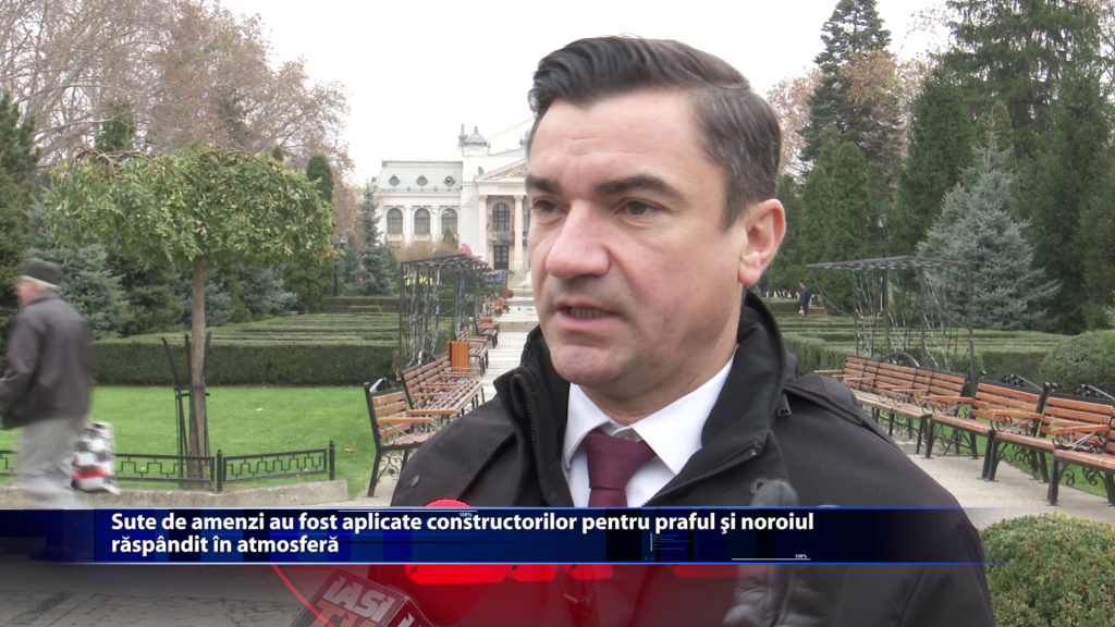 Sute de amenzi au fost aplicate constructorilor pentru praful si noroiul raspandit in atmosfera