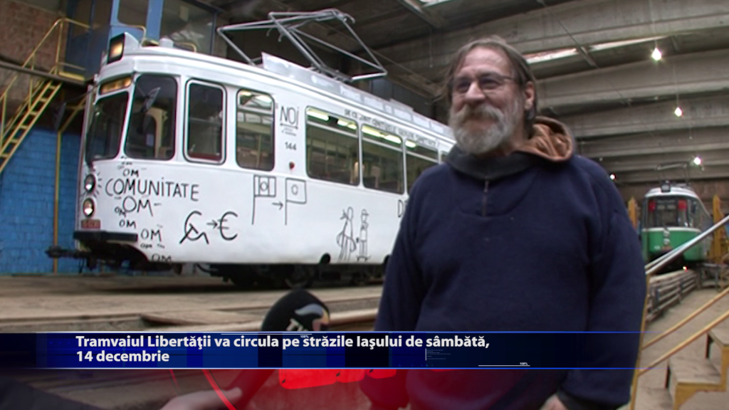 Tramvaiul Libertatii va circula pe strazile Iasului de sambata, 14 decembrie