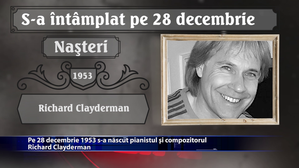 Pe 28 decembrie 1953 s-a nascut pianistul si compozitorul Richard Clayderman