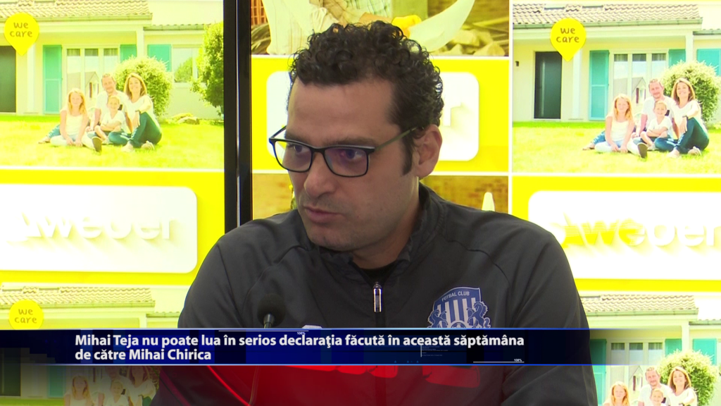 Mihai Teja nu poate lua in serios declaratia facuta in aceasta saptamana de catre Mihai Chirica
