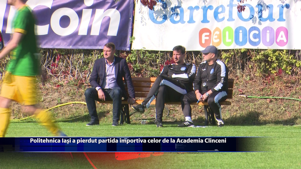 Politehnica Iasi a pierdut partida impotriva celor de la Academica Clinceni