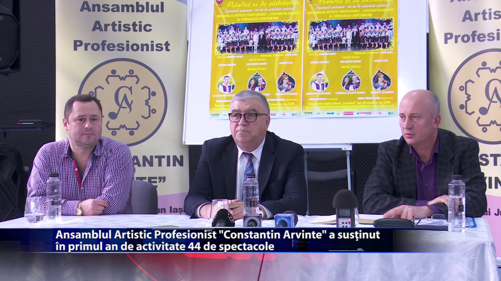 Ansamblul Artistic Profesionist „Constantin Arvinte” a sustinut in primul an de activitate 44 de spectacole