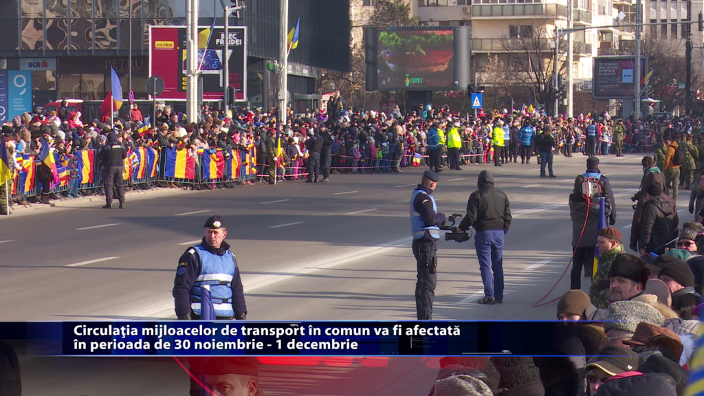 Circulatia mijloacelor de transport in comun va fi afectata in perioada de 30 noiembrie-1 decembrie