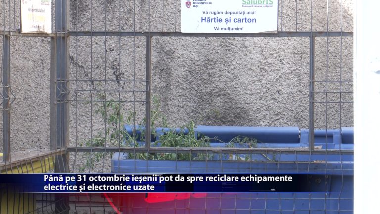 Pana pe 31 octombrie iesenii pot da spre reciclare echipamente electrice si electronice uzate