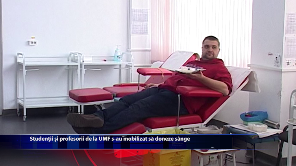 Studentii si profesorii de la UMF s-a mobilizat sa doneze sange