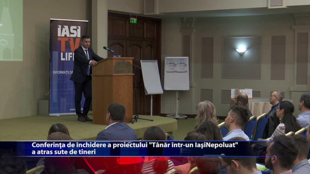 Conferinta de inchidere a proiectului „Tanar intr-un IasiNepoluat” a atras sute de tineri