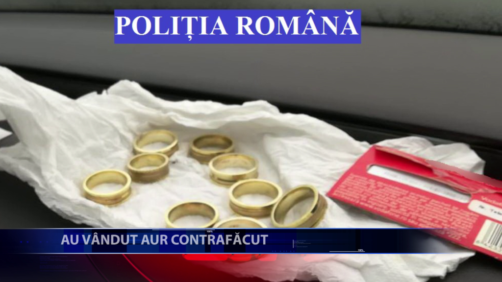 Politistii au retinut mai multe persoane banuite ca au vandut aur contrafacut
