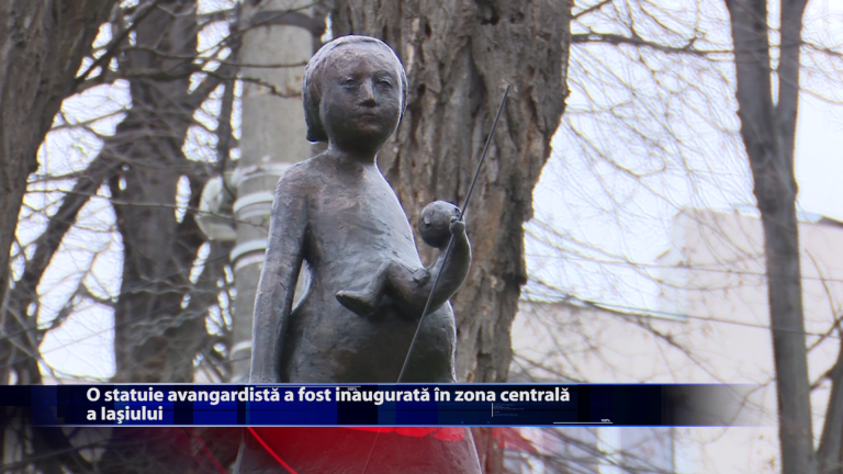 O statuie avangardista a fost inaugurata in zona centrala a Iasiului