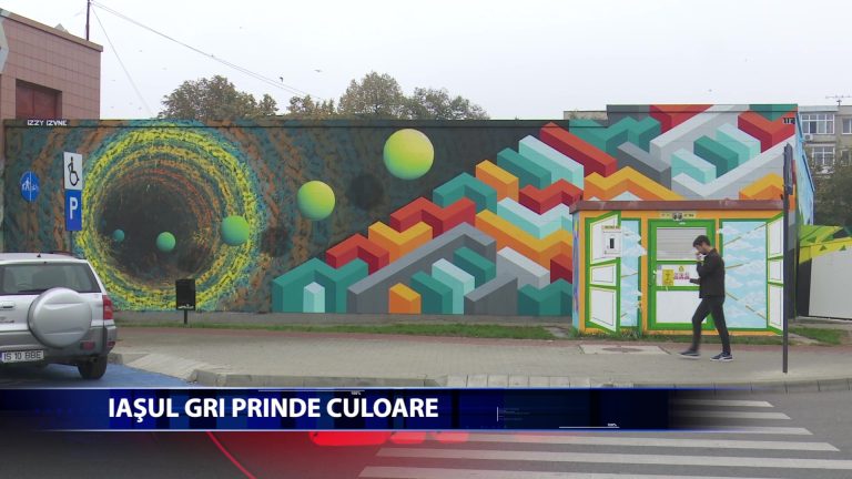 „Piramida lui Dubet” a fost acoperita cu grafitti. Totul in cadrul proiectului „Iasi- Capitala Tineretului din Romania”