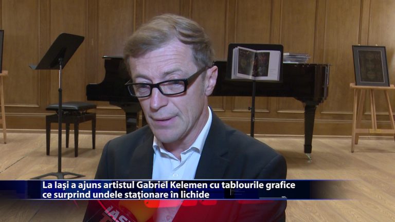 La Iasi a ajuns artistul Gabriel Kelemen cu tablourile grafice ce suprind undele stationare in lichide