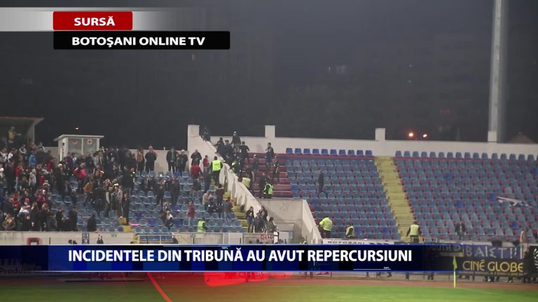 S-a lasat cu amenzi si interdictii dupa altercatiile din tribuna de la derby-ul Moldovei