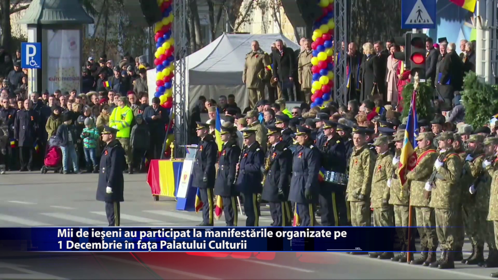 Mii de ieseni au participat la manifestarile organizate pe 1 Decembrie in fata Palatului Culturii