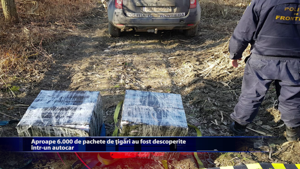 Aproape 6.000 de pachete de tigari au fost descoperite intr-un autocar