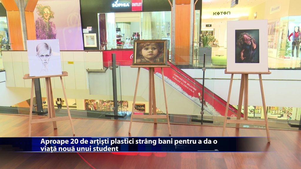 Aproape 20 de artisti plastici strang bani pentru a da o viata noua unui student