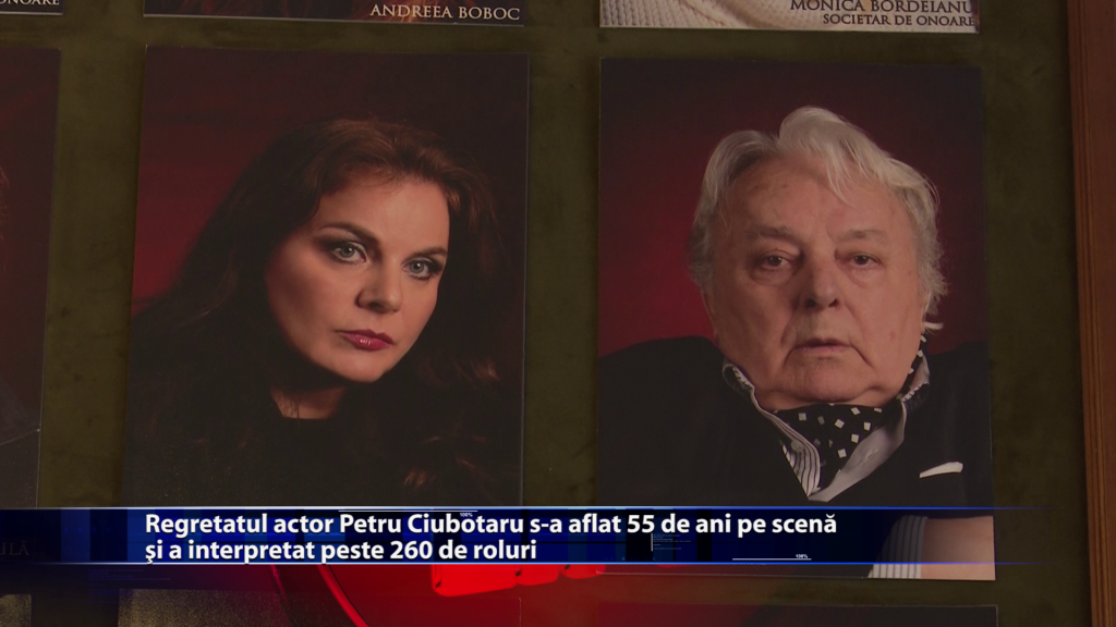 Regretatul actor Petru Ciubotaru s-a aflat 55 de ani pe scena si a interpretat peste 260 de roluri