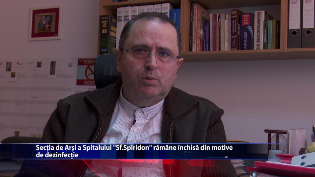Sectia de Arsi a Spitalului „Sf.Spiridon” ramane inchisa din motive de dezinfectie