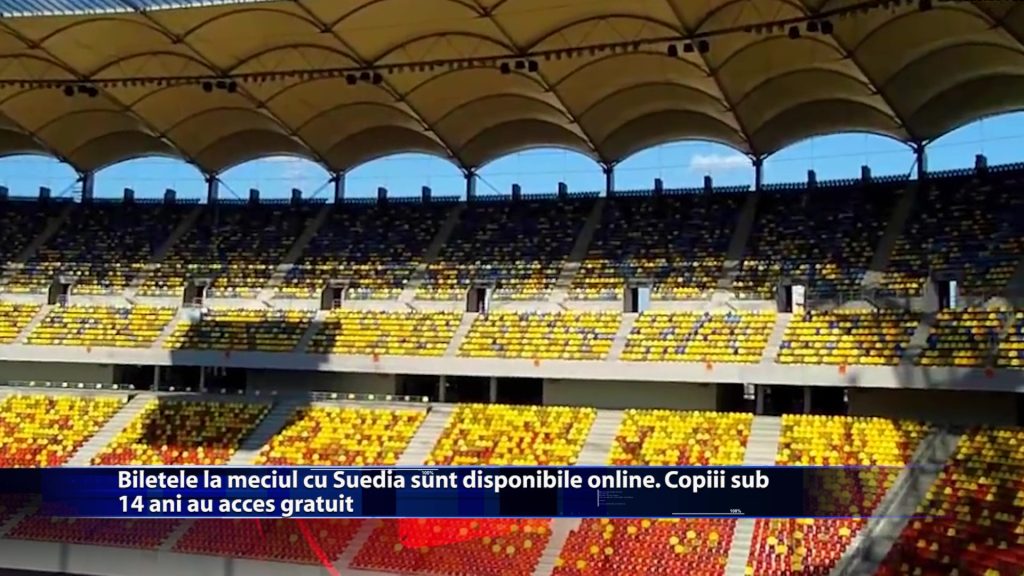 Biletele la meciul cu Suedia sunt disponibile online. Copiii sub 14 ani au acces gratuit