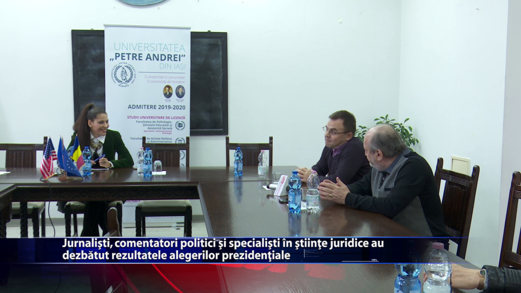 Jurnalisti, comentatori politici si specialisti in stiinte juridice au dezbatut rezultatele alegerilor prezindetiale