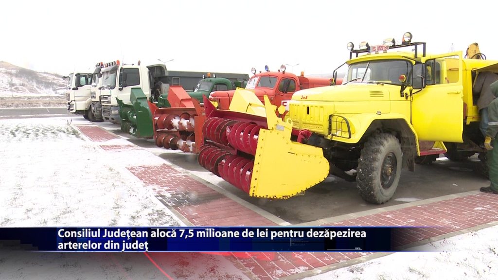 Consiliul Judetean aloca 7,5 milioane de lei pentru deszapezirea arterelor din judet