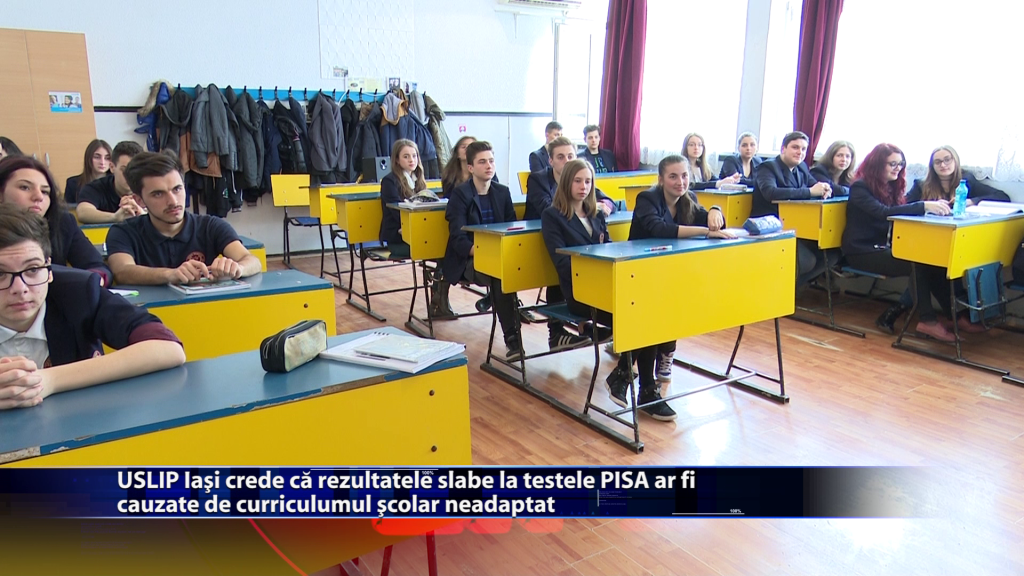 USLIP Iasi crede ca rezultatele slabe la testele PISA ar fi cauzate de curriculumul scolar neadaptat