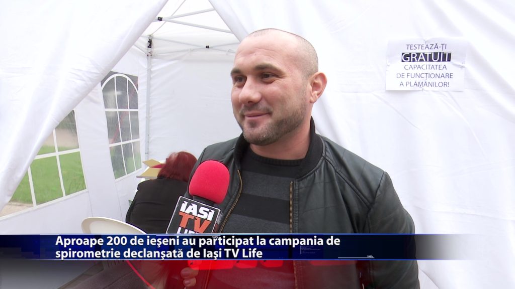 Aproape 200 de ieseni au participat la campania de spirometrie declansata de Iasi TV Life