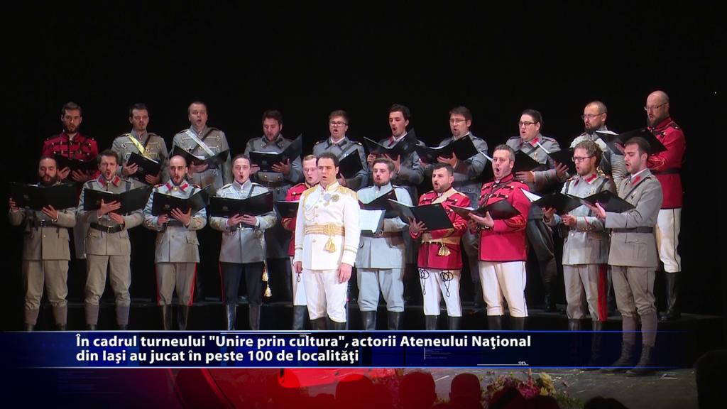 In cadrul turenului „Unire prin cultura”, actorii Ateneului National din Iasi au jucat in peste 100 de localitati