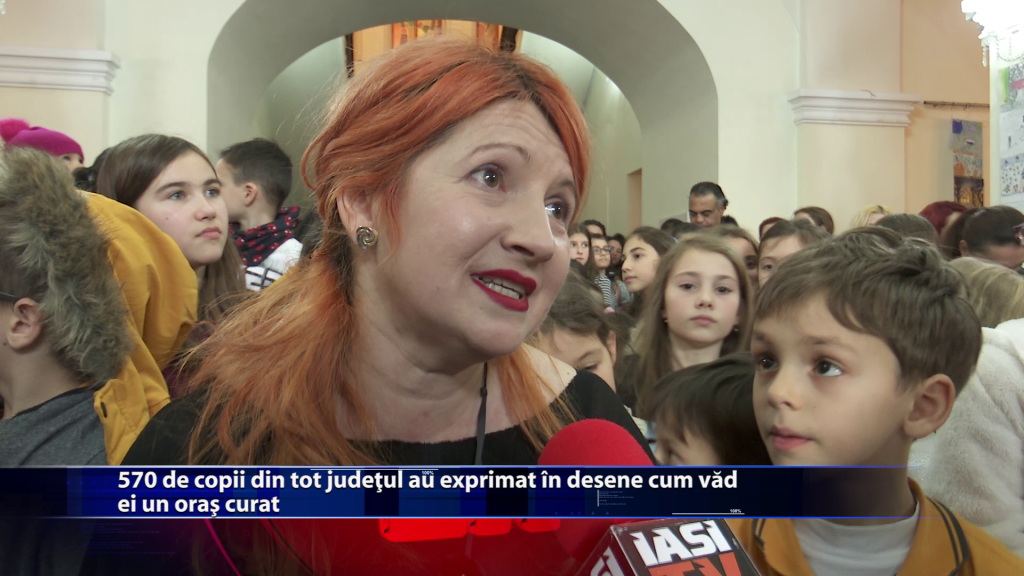 570 de copii din tot judetul au exprimat in desene cum vad ei Iasul curat