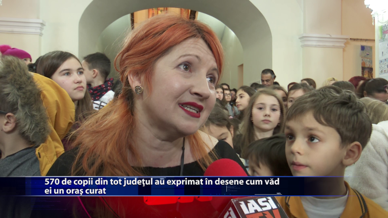 570 de copii din tot judetul au exprimat in desene cum vad ei Iasul curat