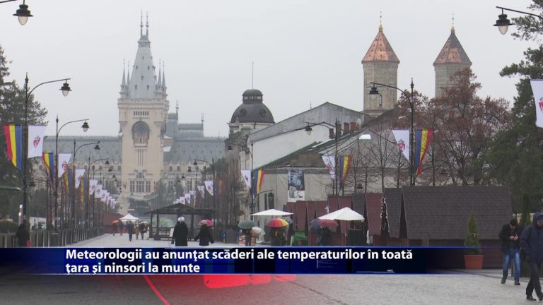 Meteorologii au anuntat scaderi ale temperaturilor in toata tara si ninsori la munte