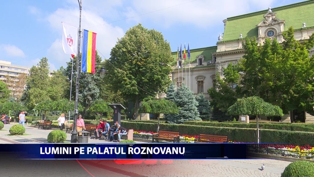 Palatul Roznovanu va fi iluminat arhitectural. Investitia ajunge la jumatate de milion de lei
