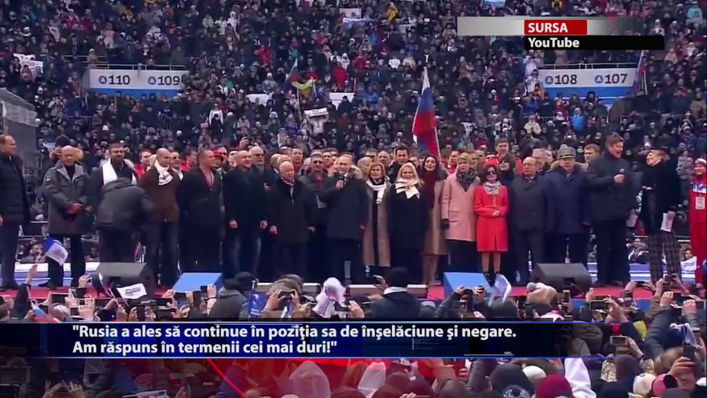 „Rusia a ales sa continue in pozitia sa de inselaciune si negare! Am raspuns in termenii cei mai duri!”