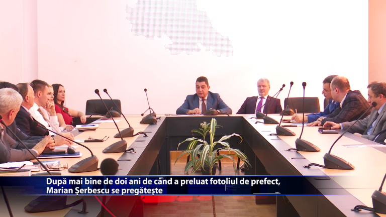 Dupa mai bine de doi ani de cand a preluat fotoliul de prefect, Marian Serbescu se pregateste
