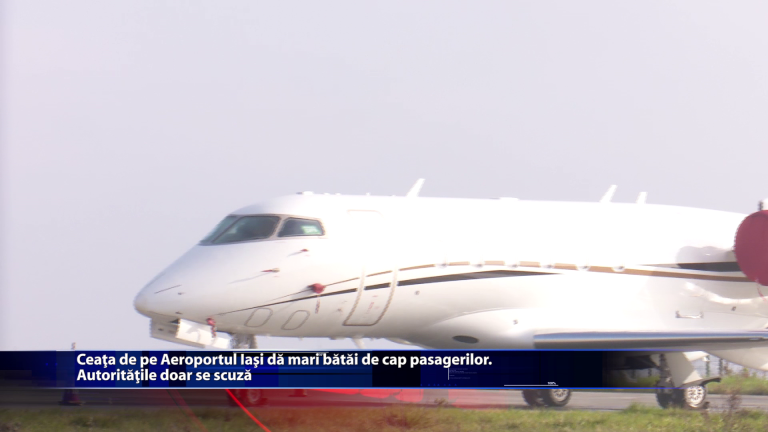 Ceata de pe Aeroportul Iasi da mari batai de cap pasagerilor. Autoritatile doar se scuza