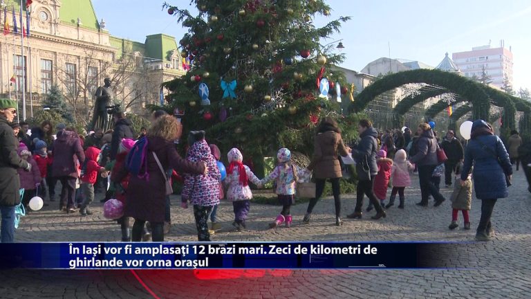 In Iasi vor fi amplasati 12 brazi mari. Zeci de kilometri de ghirlande vor orna orasul