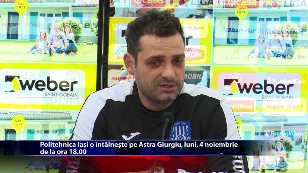 Politehnica Iasi joaca luni la Giurgiu