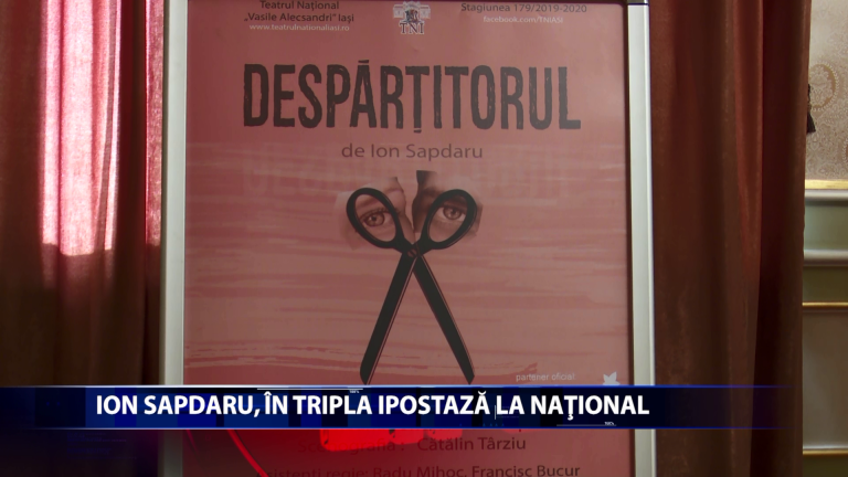 Ion Sapdaru, in tripla ipostaza la National