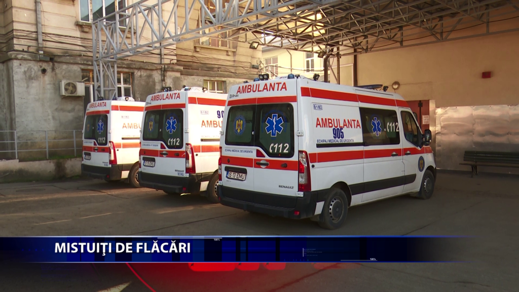 Sase persoane mistuite de flacari au fost aduse la spital