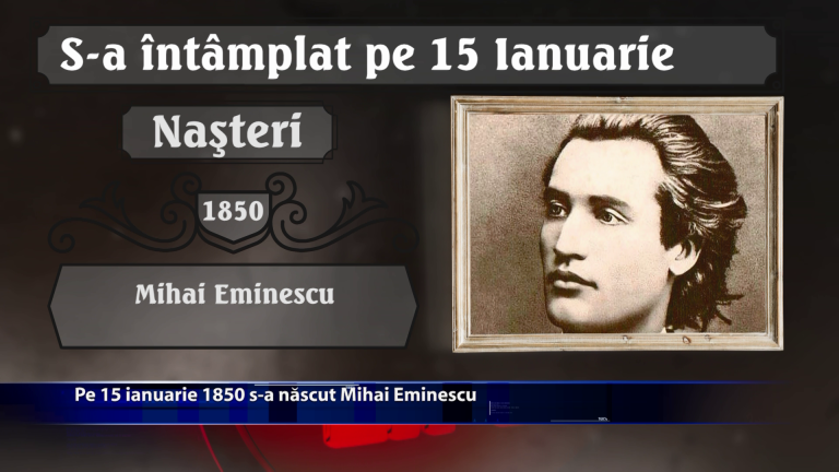 Pe 15 ianuarie 1850 s-a nascut Mihai Eminescu