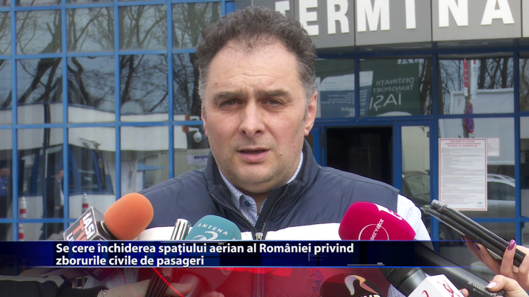 Se cere inchiderea spatiului aerian al Romaniei privind zborurile civile de pasageri