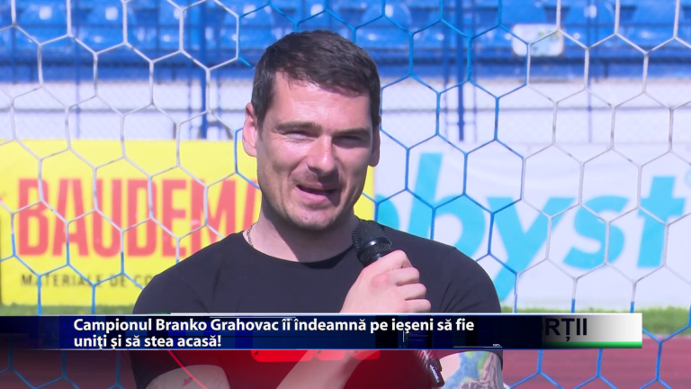 Campionul Branko Grahovac ii indeamna pe ieseni sa fie uniti si sa stea acasa!