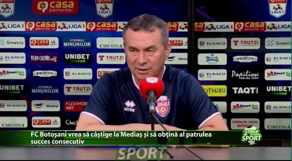 FC Botoșani vrea să câștige la Mediaș și să obțină al patrulea succes consecutiv