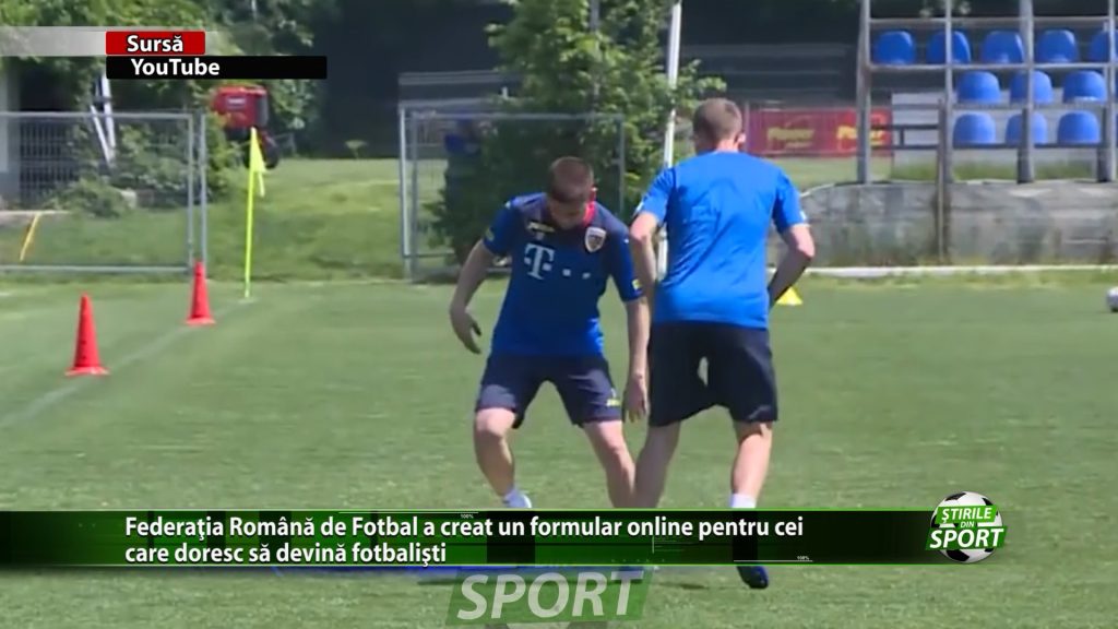 Federatia Romana de Fotbal a creat un formular online pentru cei care doresc sa devina fotbalisti