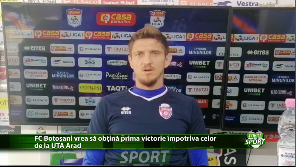 FC Botoșani vrea sa obțină prima victorie împotriva celor de la UTA Arad. Ce spune Alin Seroni înainte de confruntarea cu fosta sa echipă?