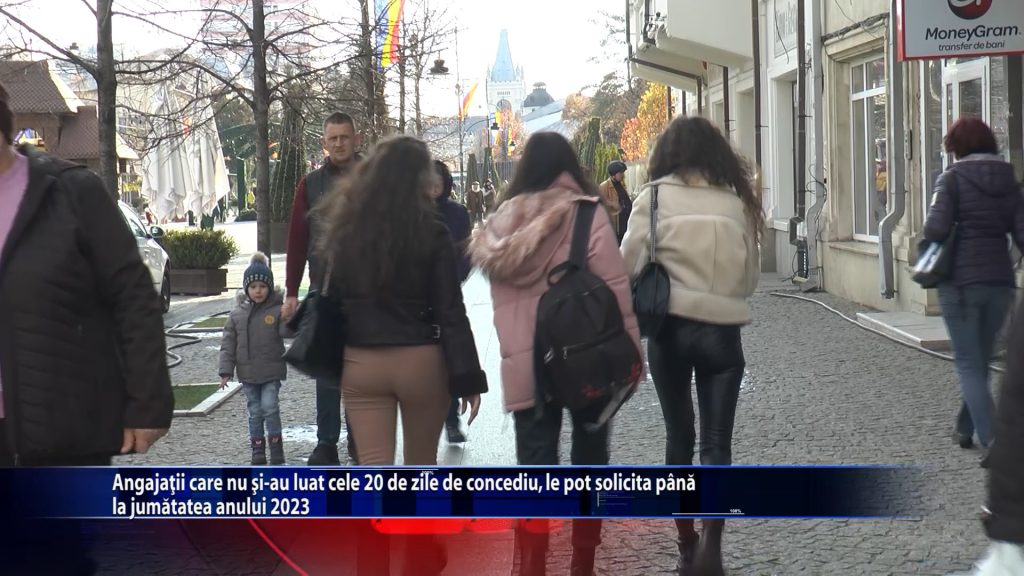 Angajatii care nu si-au luat cele 20 de zile de concediu, le pot solicita pana la jumatatea anului 2023
