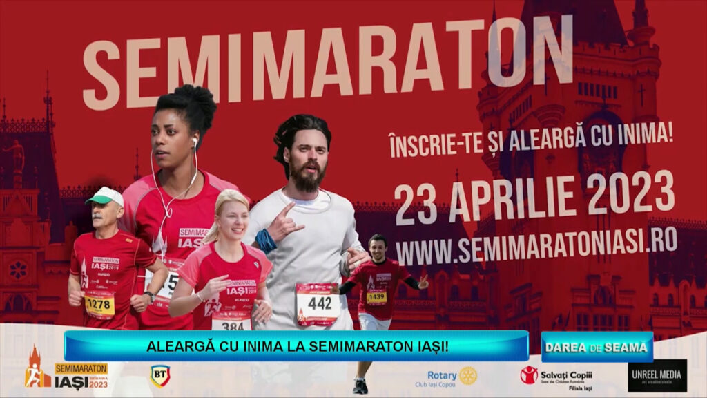 DAREA DE SEAMĂ / ALEARGĂ CU INIMA LA SEMIMARATON IAȘI!