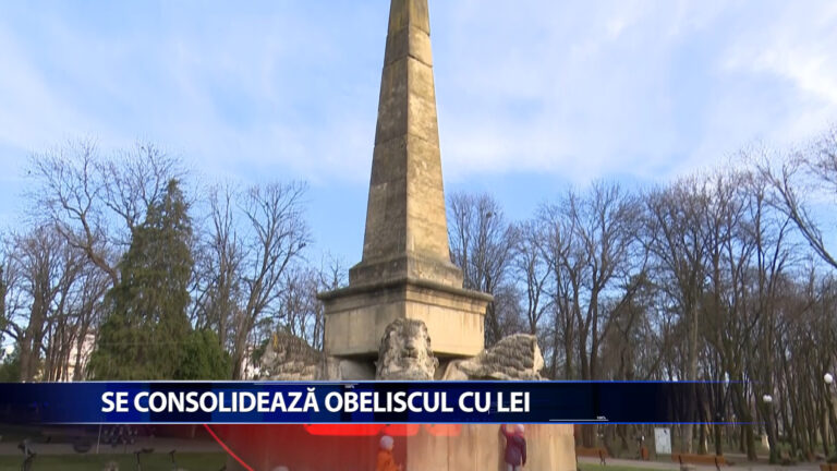 SE CONSOLIDEAZA OBELISCUL CU LEI